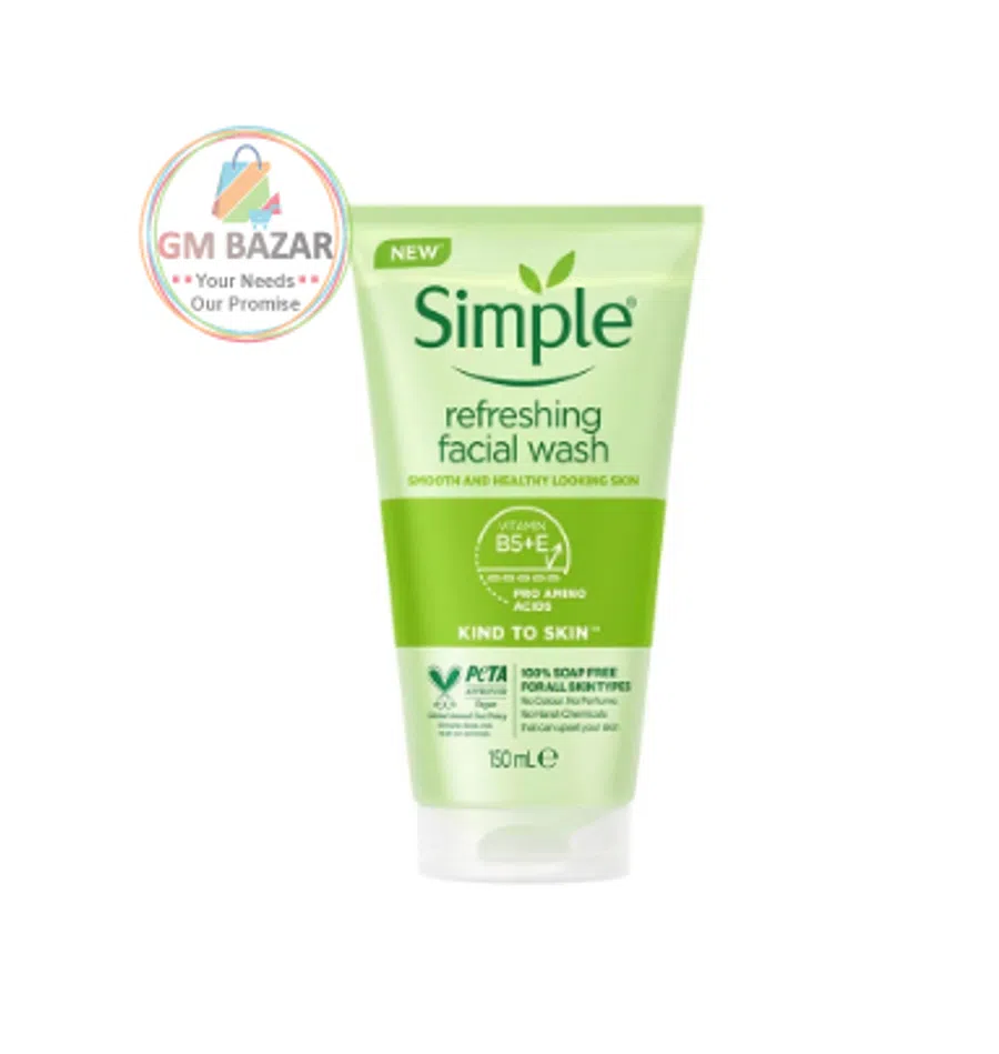 FACE WASH SIMPLE REFRESHING FACIAL WASH VITAMIN B5+E 150ML